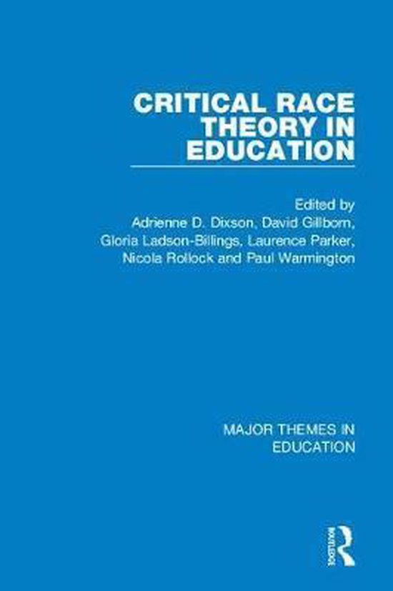 book critical race theory in education