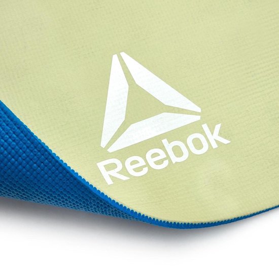 Yoga mat dubbelzijdig Reebok 4mm blauw/groen van Reebok — afbeelding 5