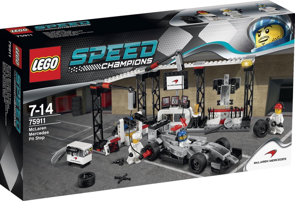 LEGO Speed Champions McLaren Mercedes Pit Stop - 75911 | bol