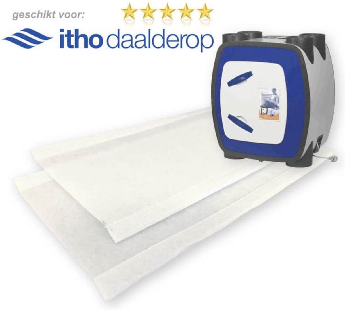 10 sets WTW filters voor Itho Daalderop HRU ECO BAL - DoosVoordeel