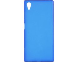 Shop4 - Geschikt voor Sony Xperia XA1 Plus Hoesje - Zachte Back Case Mat Blauw