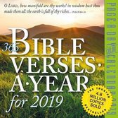 2019 365 Bible Verses a Year Colour Page-A-Day Calendar
