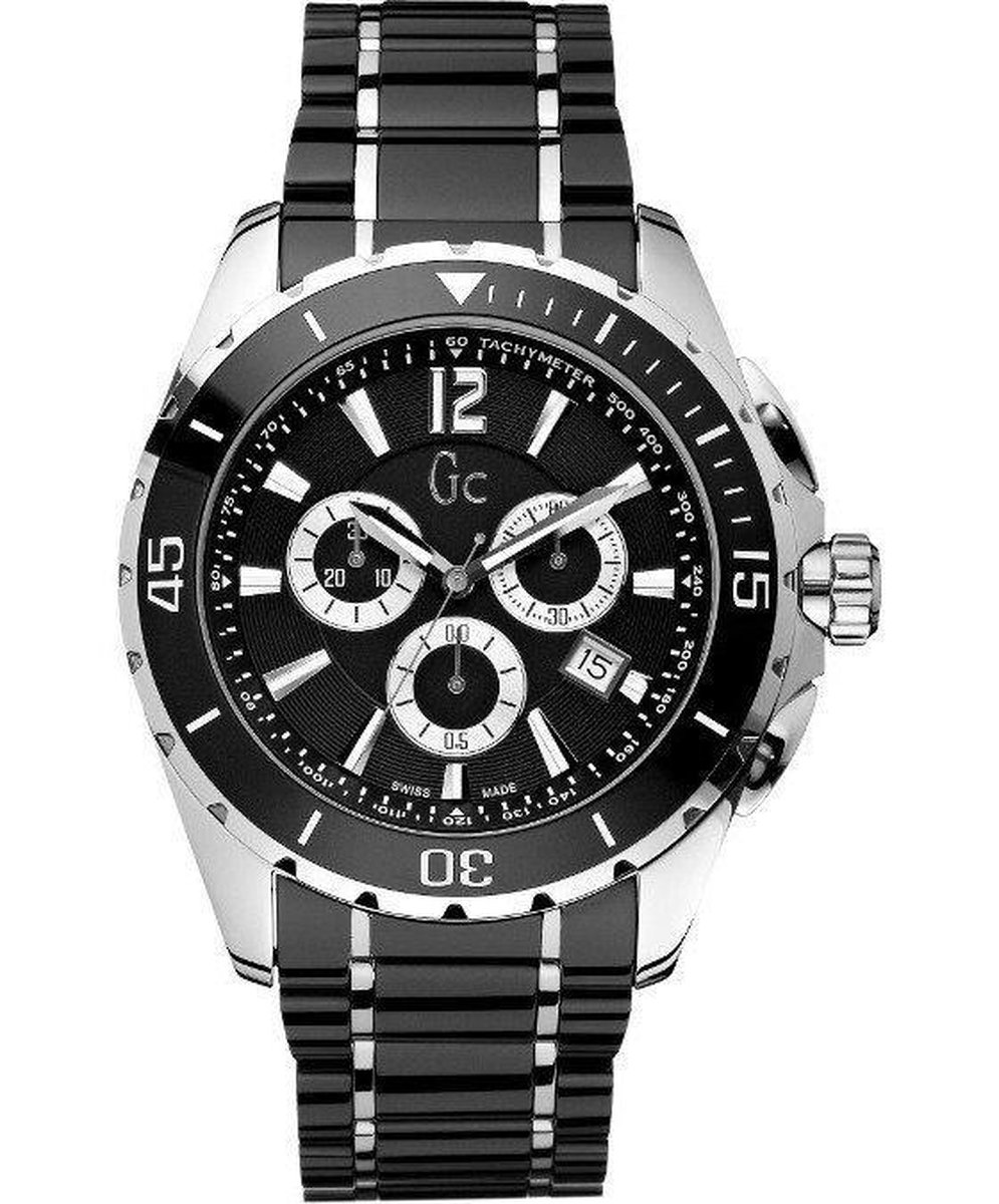 Gc Watches Sport Class XXL X76002G2S - Horloge - 45 mm - Zwart 