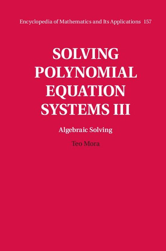 Encyclopedia of Mathematics and its Applications 157 - Solvi ... - cover
