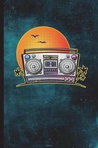 Boom Box Beach: 6  x 9  - 128 Pages