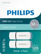 Philips USB Stick Flash Drive Snow Edition 32GB, USB3.0, 2-pack