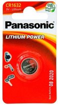 Panasonic CR-1632EL, Batterie à usage unique, CR1632, Lithium, 3 V, 1 pièce(s), 140 mAh
