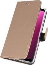 Wallet Cases Hoesje voor Galaxy S9 Goud