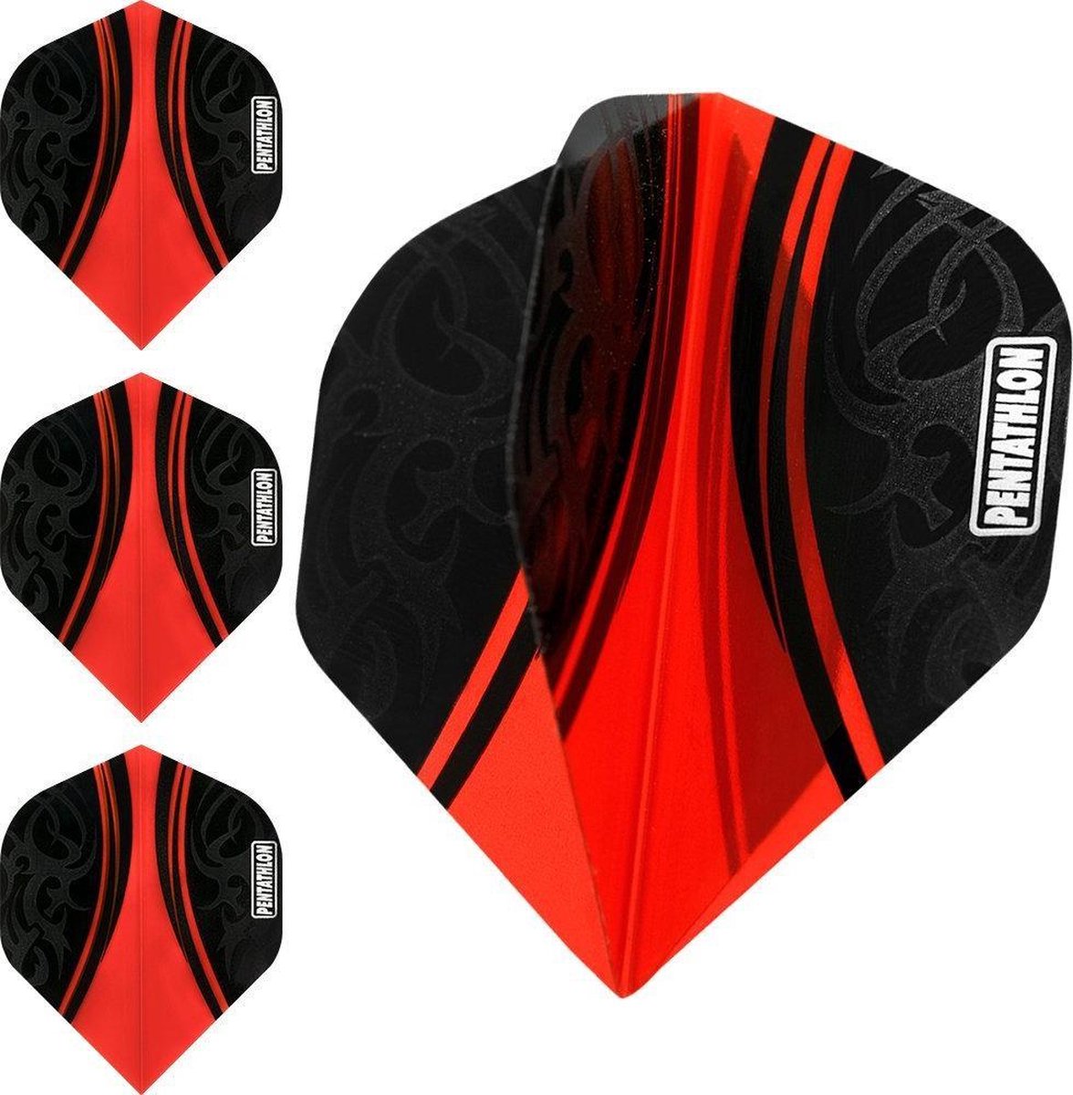 ABC Darts - Dart Flights Pentathlon - Tribal rood - 10 sets