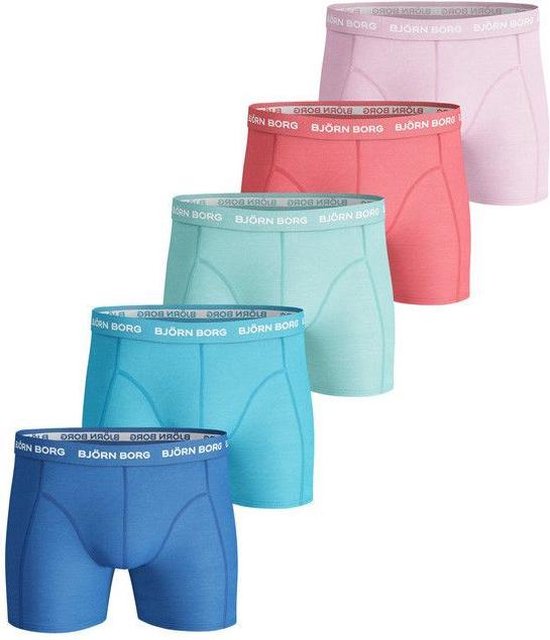 idioom klep eb Bjorn Borg Seasonal Solids - Ondergoed - Heren - 5 Pack - Blauw - Maat L |  bol.com