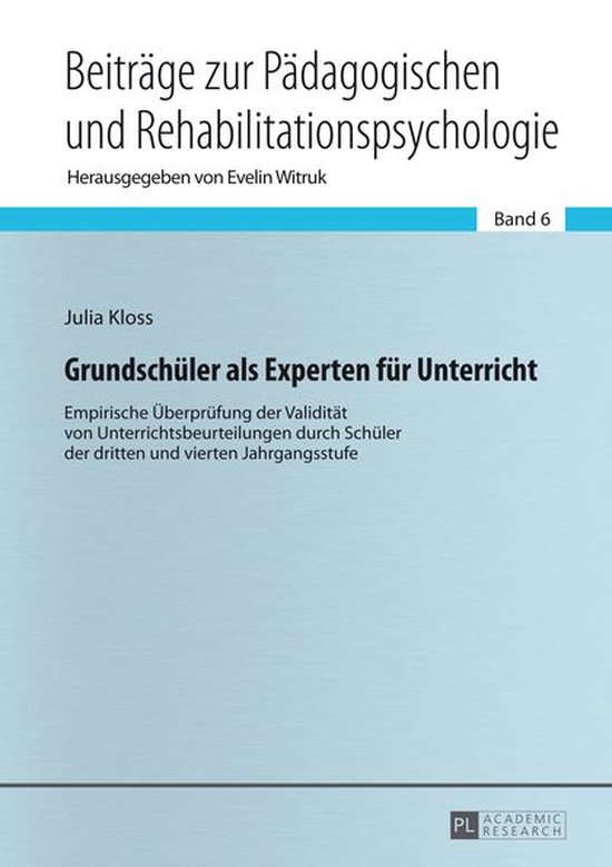 Beitraege zur Paedagogischen und Rehabilitationspsychologie. ... - cover