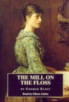 Boekomslag van 'The Mill on the Floss' door George Eliot met een schilderij van een vrouw in een groen jurkje.