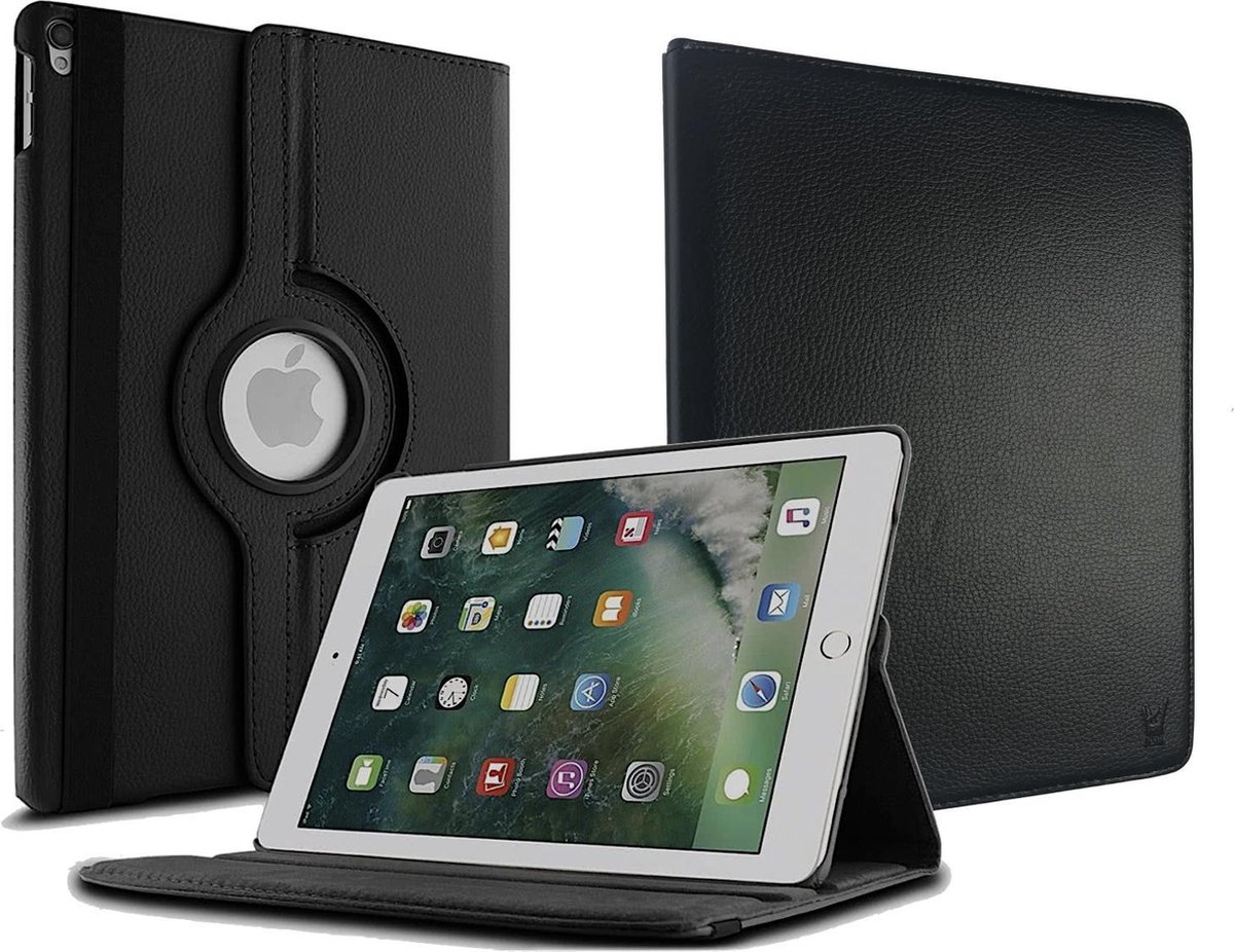 Hoes geschikt voor iPad 2017 / 2018 9.7 Inch - Book Case 360 Graden Zwart