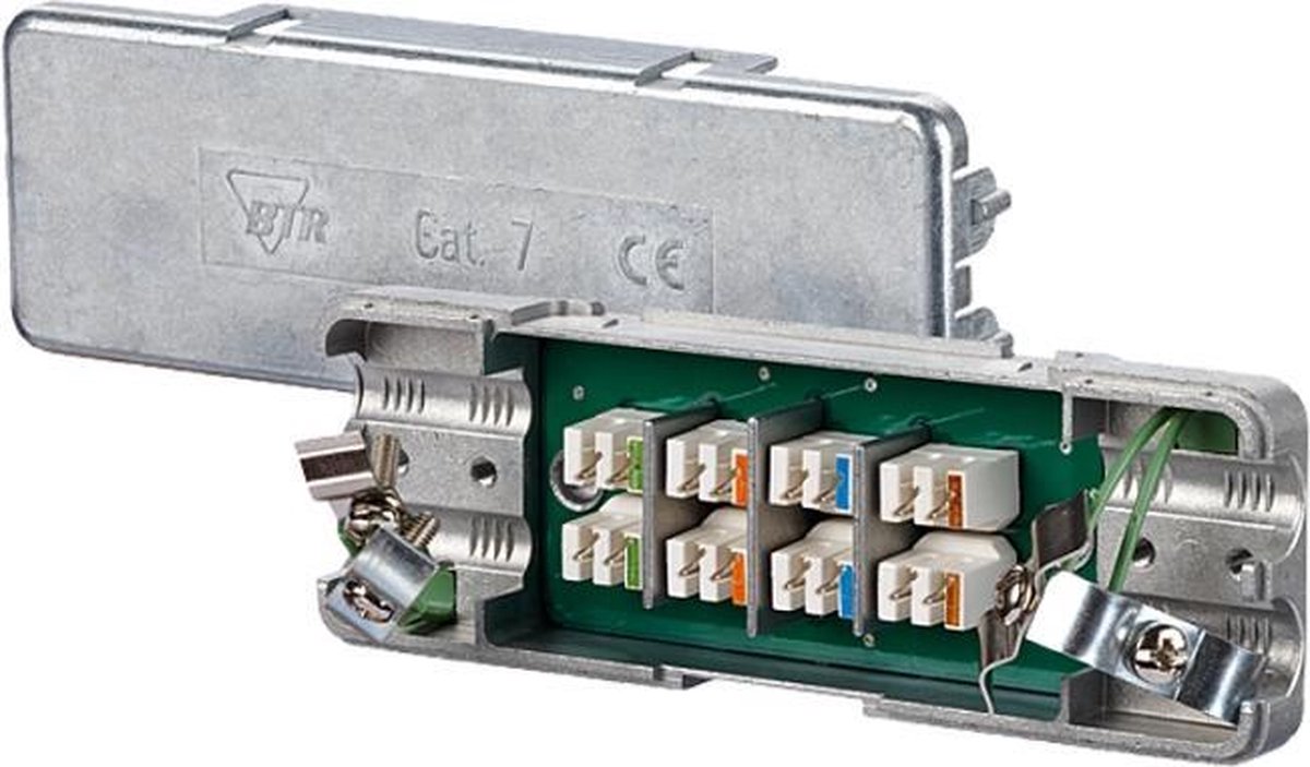 Metz Connect 130863-E Verdeeldoos Flexibel: - Massief: 0.128-0.325 mm² Aantal polen: 8 1 stuk(s) Zilver