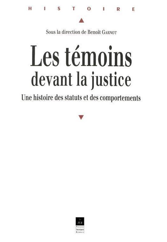 Histoire - Les témoins devant la justice - cover