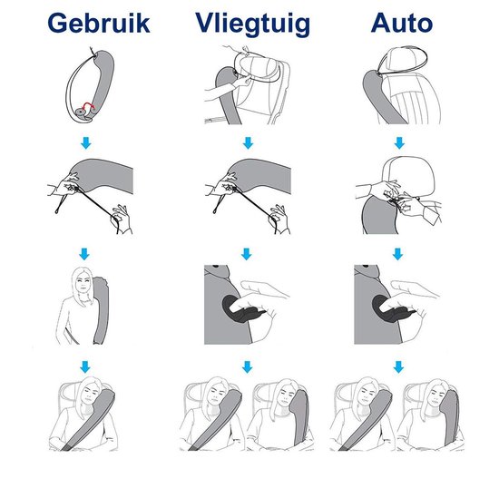 Lumbaal kussen | Opblaasbaar heupkussen voor buiten - Stress Relief