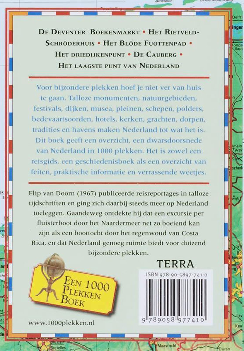Nederland: 1000 Plekken Die Je Echt Gezien Moet Hebben - back cover