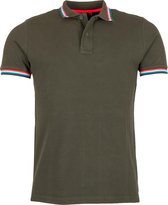 Sundek Poloshirt - Maat XL  - Mannen - donkergroen/roze/wit