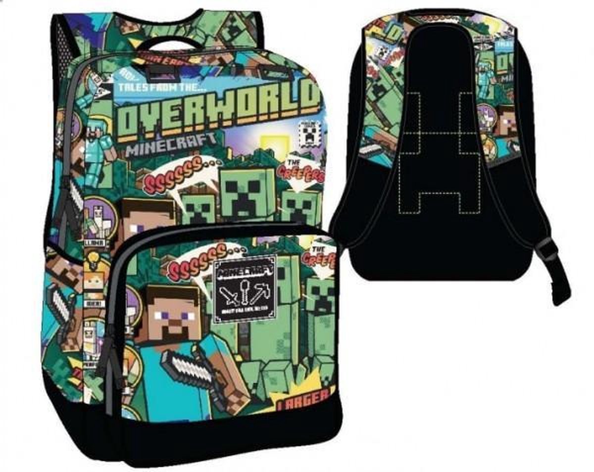 Minecraft - Backpack - rugzak - Steve overworld - 44 cm - multi color | bol