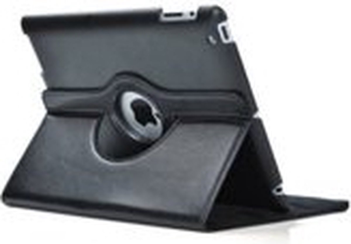 Lederen hoes draaibare cover iPad Air - Zwart