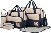 Miss Lulu Diaper Bag - Set de 5 sacs pour bébé - Blauw (9026 NY)