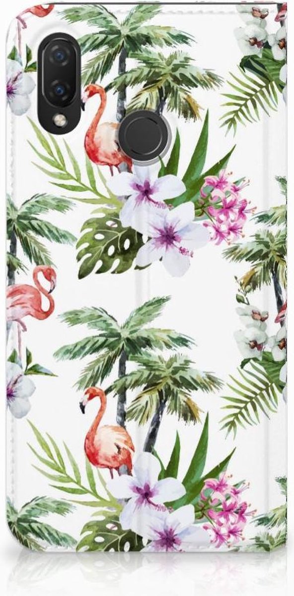 Huawei P Smart Plus Hoesje maken Flamingo Palms