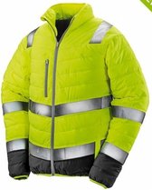 Soft padded safety jacket, Kleur Fluor Yellow, Size L