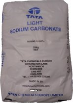 Natriumcarbonaat Light - 25 kg TATA - Schoonmaaksoda - Wassoda - Sodium Carbonate - Sodium carbonaat - Waspoeder