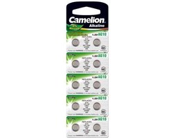 Camelion AG10 Knoopcel Batterijen - 10 stuks