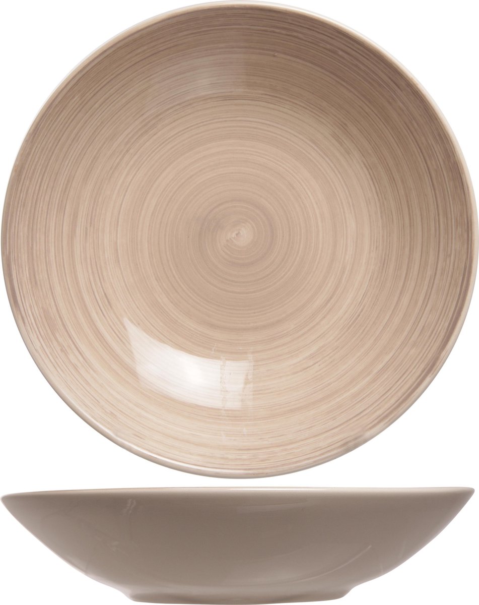 Cosy & Trendy Turbolino Diep Bord - Ø 21 cm - Bruin - Set-6