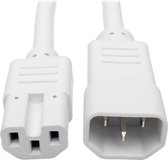 Tripp-Lite P018-003-AWH IEC C14 to IEC C15 Power Cable - Heavy Duty, 15A, 250V, 14 AWG, 3 ft., White TrippLite