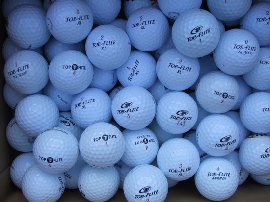 Golfballen gebruikt/lakeballs Topflite mix AAAA klasse stuks. bol.com