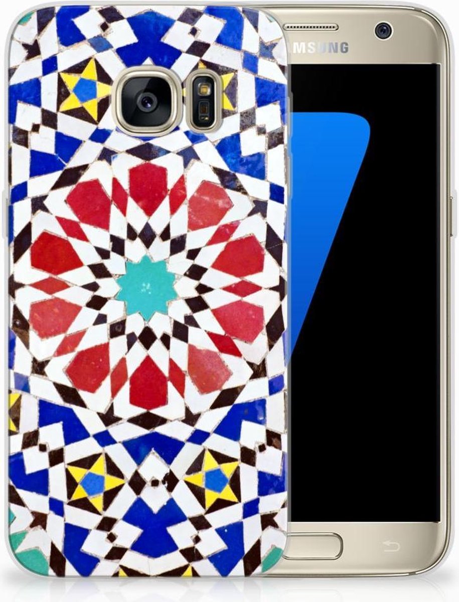 Samsung Galaxy S7 TPU Siliconen Hoesje Mozaïek