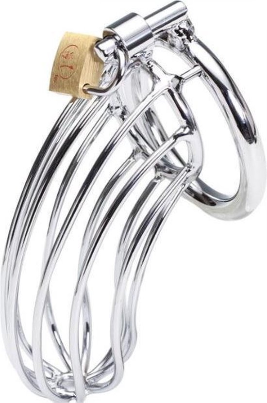 Foto: Chastity cage device 3 kuisheidskooi van prolink novelties stainless steel