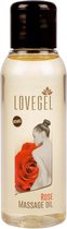 Lovegel - Erotisch massage olie - Roos - 100 ml - 3 Stuks