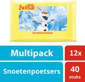 Zwitsal Frozen Snoetenpoetsers - 12x40 stuks - Kids - Voordeelverpakking