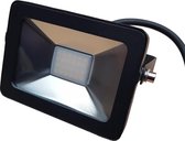 Buitenlamp zwart | LED 10W=100W halogeen schijnwerper | daglichtwit 6000K | waterdicht IP65