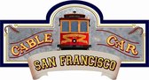 Signs-USA Cable Car San Francisco - Retro Wandbord - Metaal