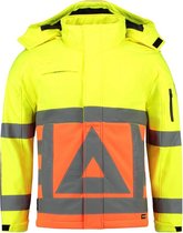 Tricorp Soft Shell Jack Verkeersregelaar - Workwear - 403002 - Fluor Oranje-Fluor Geel - maat 5XL