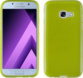 MP Case Samsung Galaxy A3 2017 / A3 2017 Duos Siliconen Hoesje TPU Groen Back Cover voor Samsung Galaxy A3 2017 / A3 2017 Duos Back Case