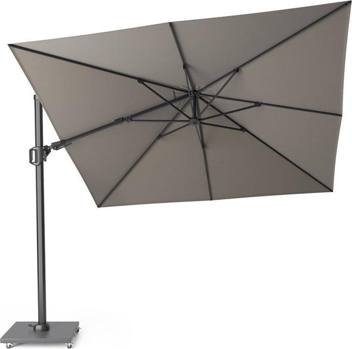 Platinum Challenger T2 Parasol 300x300cm Manhattan Licht Grijze