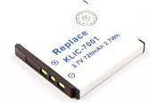 Battery similar KODAK KLIC-7001, Li-ion, 3,7V, 720mAh, 2,7Wh