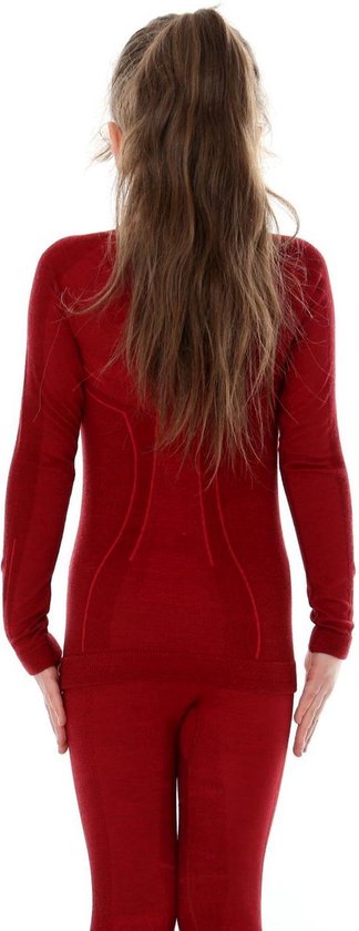 Brubeck - Meisjes Merino Wol Shirt - Thermo Ondergoed - Thermoshirt -  Bordeaux - 152-158 | bol.com