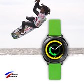 Bracelet de montre Samsung Sport 2017 20 mm. Fabriqué en France: cuir français Lazer (vert)