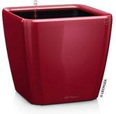 LECHUZA QUADRO PREMIUM 21 LS - plantenbak - ALL-IN-ONE set - scharlakenrood hoogglans