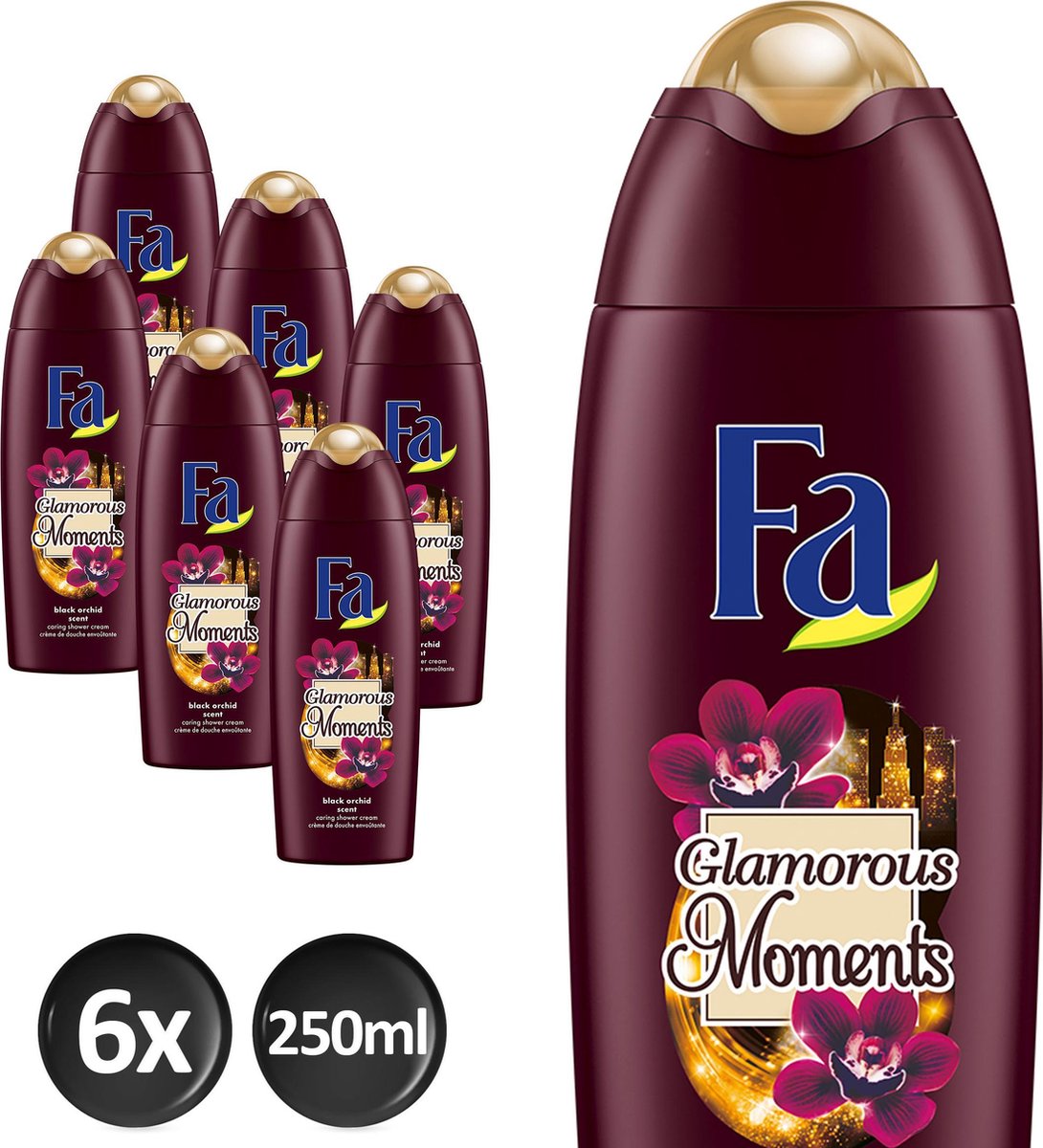 Fa Glamorous Moments Shower Gel 6 x 250ml - Voordeelverpakking | bol.com