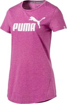 Puma - Ess no1 Logo Tee - Damesshirt - XS - Roze