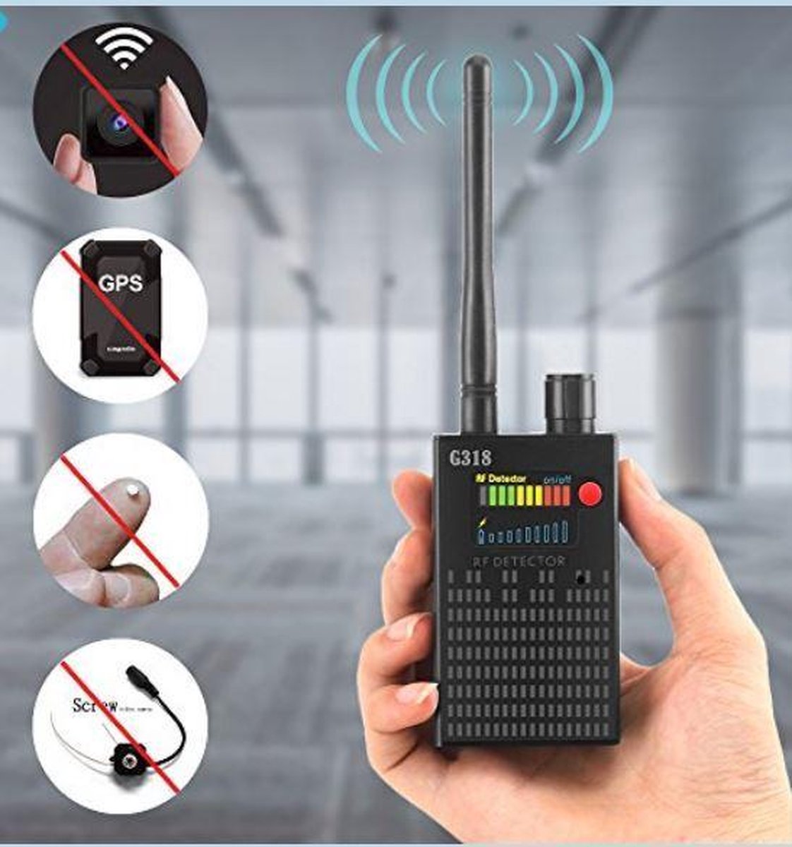 Anti Spy Apparaat Spy Sweeper Bug AntiAfluister Apparatuur