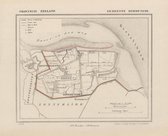 Historische kaart, plattegrond van gemeente Bommenede in Zeeland uit 1867 door Kuyper van Kaartcadeau.com