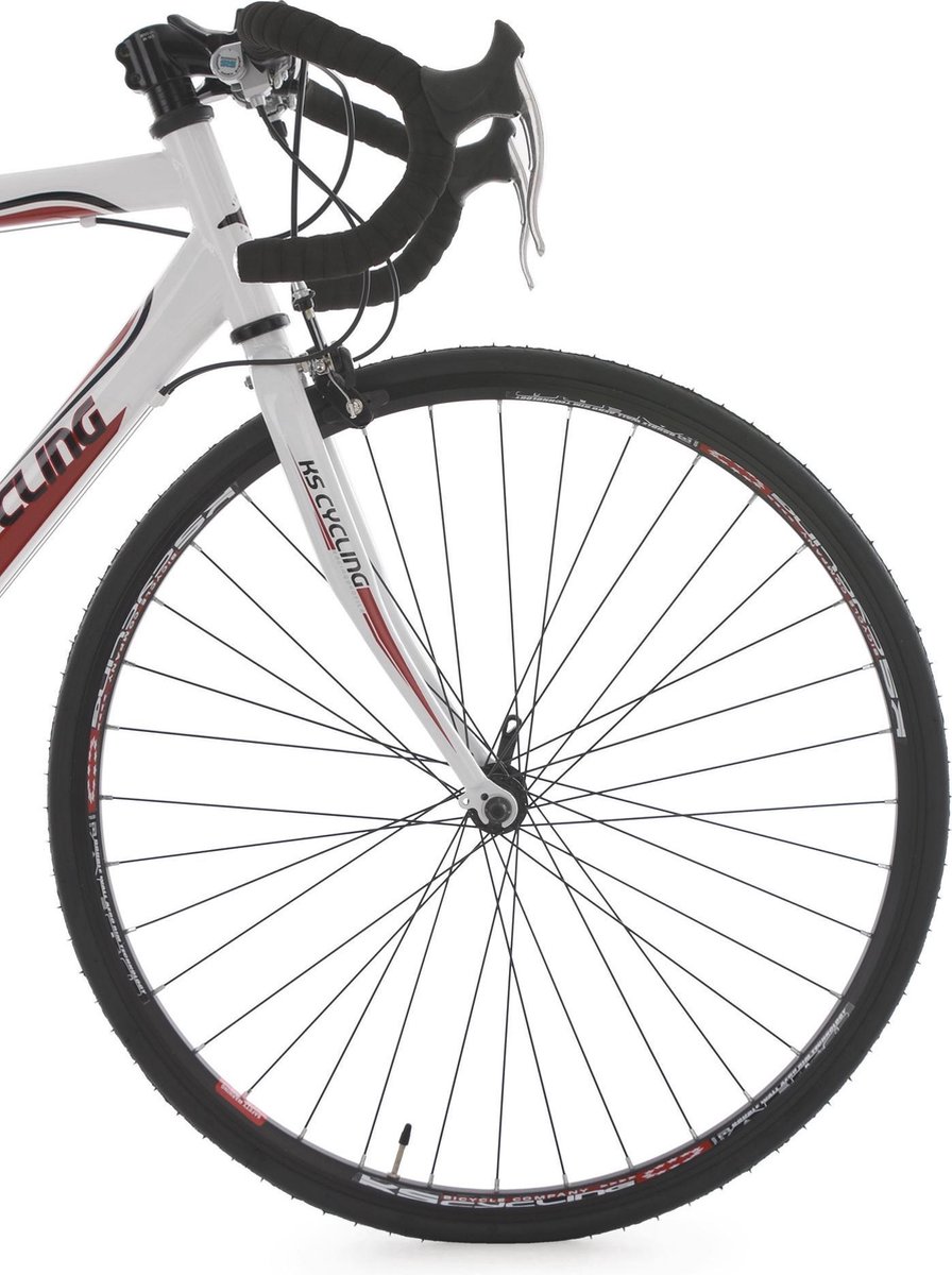 KS Cycling 260B Piccadilly Vélo De Route 28 Pouces - Cadre Acier 56 Cm, 14 Vitesses, Rouge